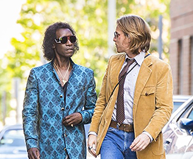 Don Cheadle and Ewan McGregor in a scene from Miles Ahead.