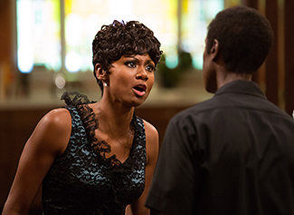 Miles and first wife Frances played by Emayatzy Corinealdi.