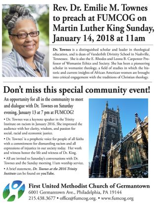 Rev. Dr. Emilie M. Townes preach at FUMCOG - The Philadelphia Sunday Sun