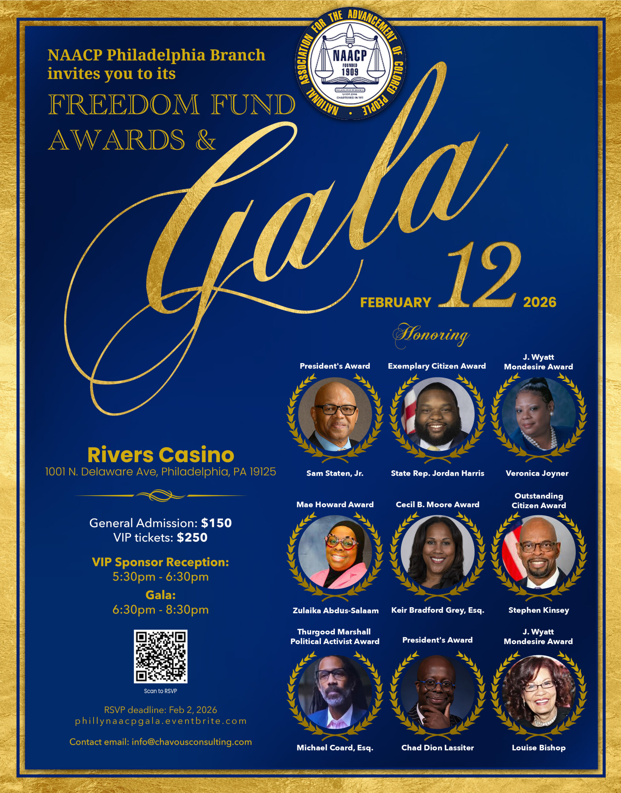 NAACP Philadelphia Branch revives Freedom Fund Awards Gala during Black History Month